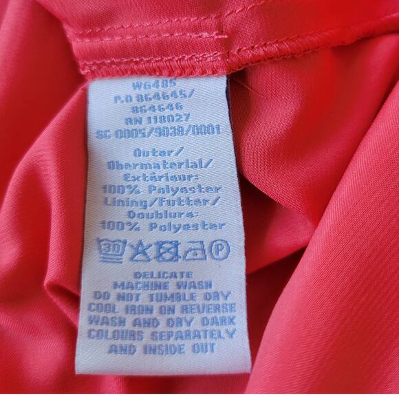 Boden Pretty Pleat Skirt Polka Dot Coral White WG485 Pleated Lined Women 8 - Picture 10 of 10